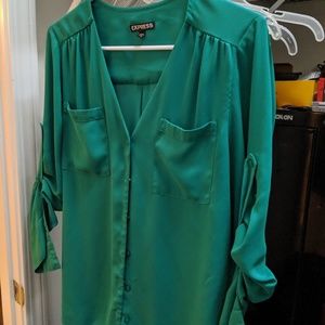 Green blouse